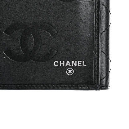 Chanel Calfskin Quilted Cambon Long Double Wallet Black 7 of 15