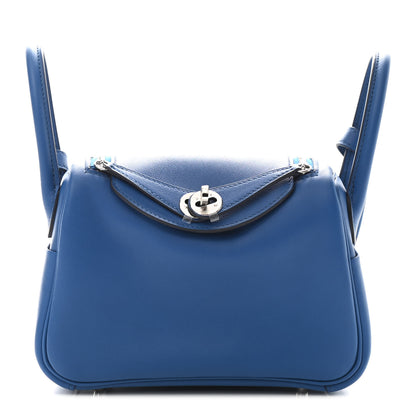 Hermes Swift Mini Lindy 20 Bleu France 1 of 8