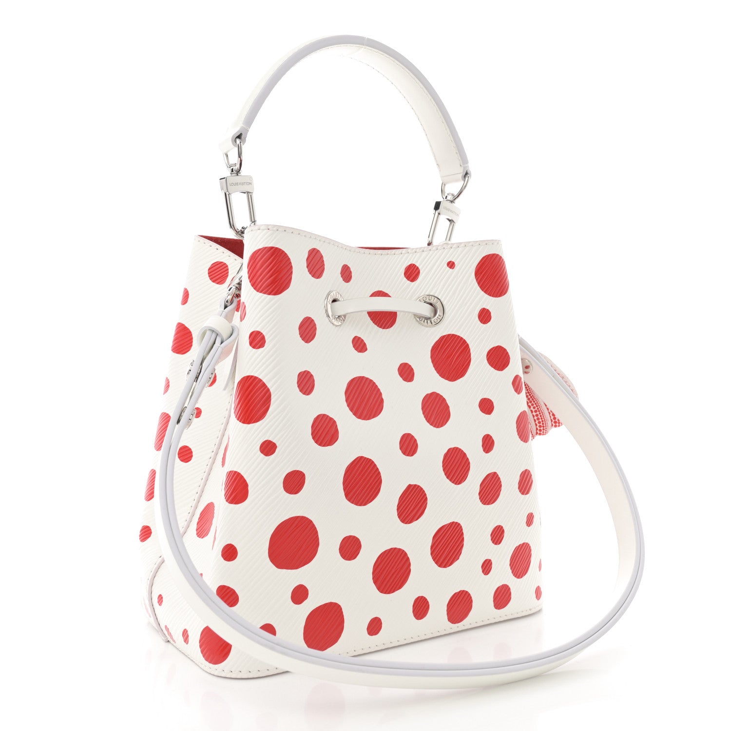 Louis Vuitton LV X YK Epi Neonoe BB Red White 3 of 9