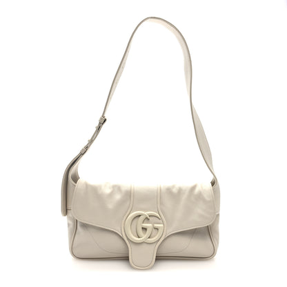 Gucci Goatskin Small GG Monochrome Aphrodite Shoulder Bag Mystic White 1 of 9