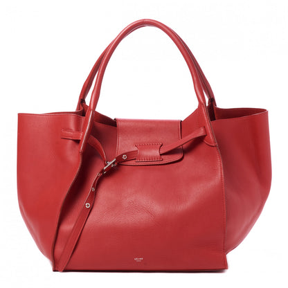 Celine Supple Grained Calfskin Medium Big Bag Red 1 of 9
