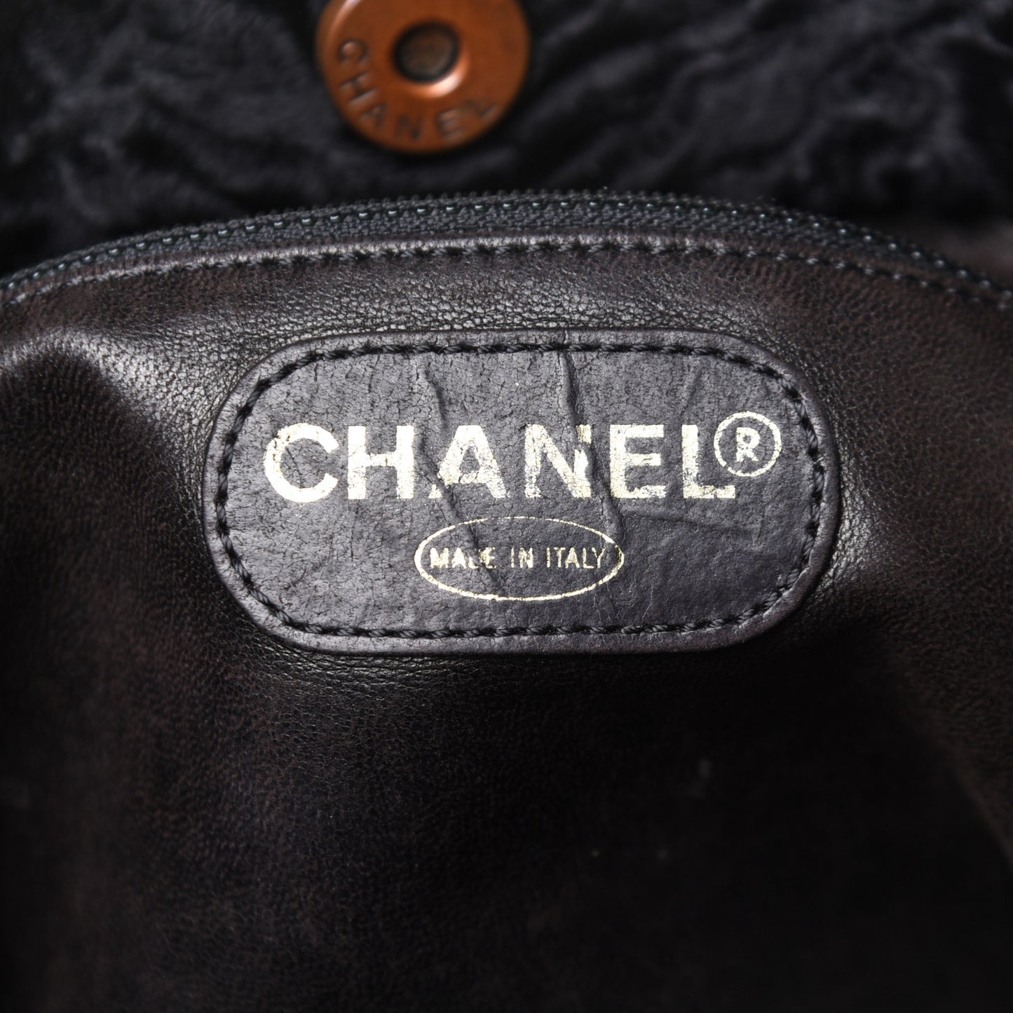 Persian Lamb Fur Tote Black