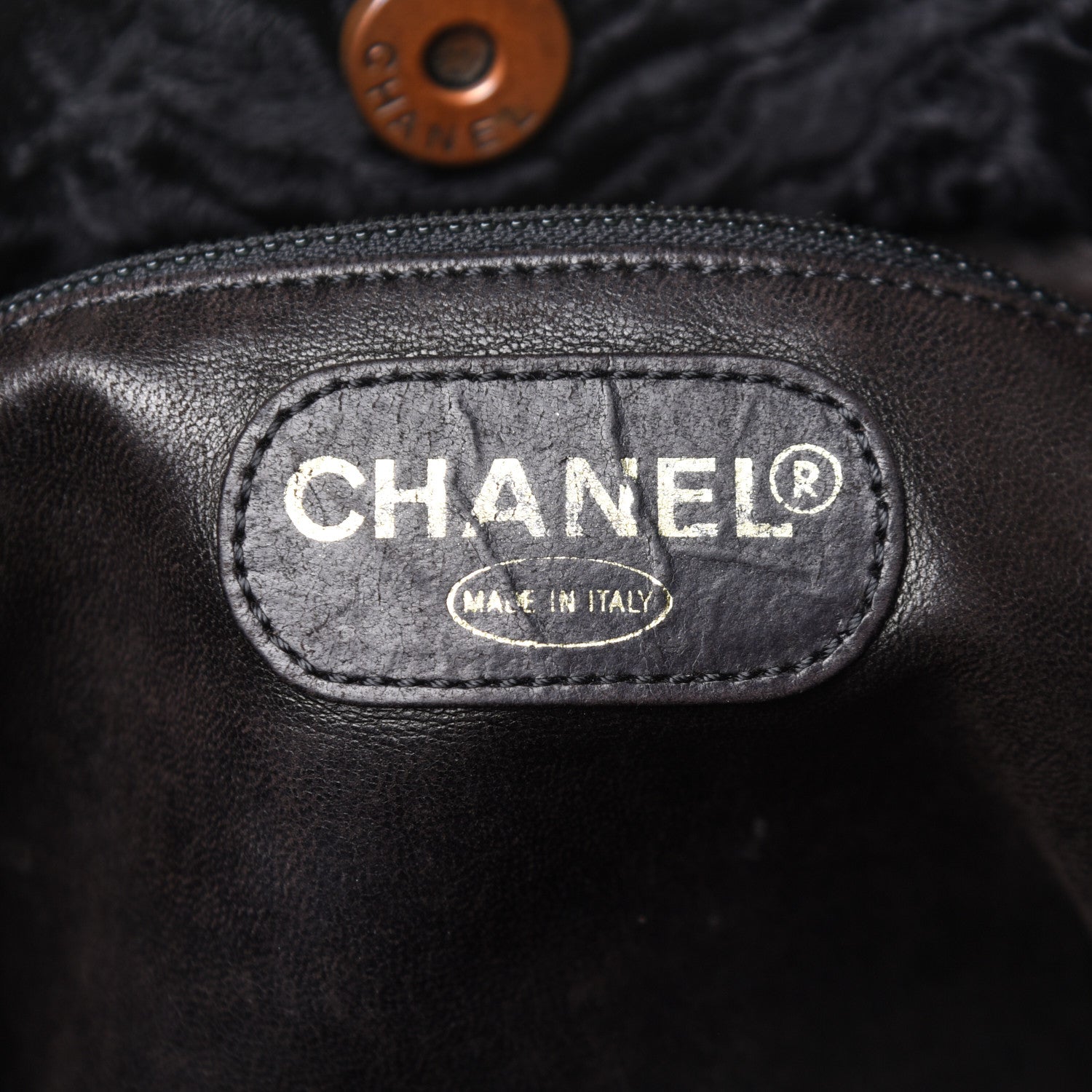 Chanel Persian Lamb Fur Tote Black 5 of 10