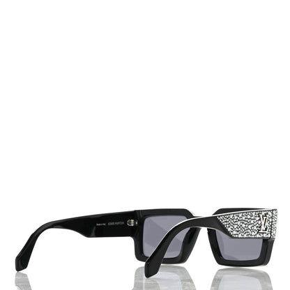 Louis Vuitton Acetate LV Clash Pearls & Strass Sunglasses Z2396W Black 4 of 7