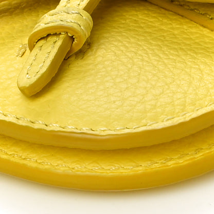 Christian Dior Grained Calfskin Saddle Bag Key Ring Jaune 9 of 9