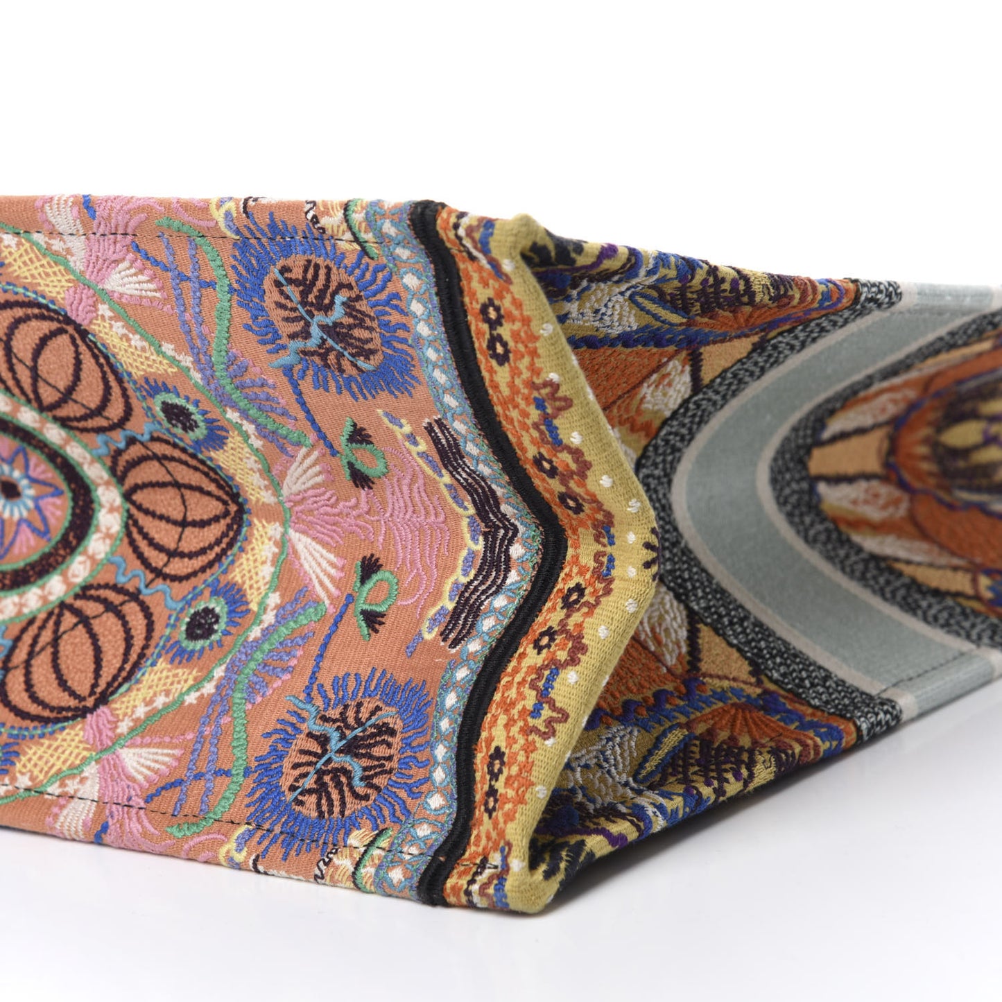 Canvas Embroidered Large In Lights Book Tote Multicolor