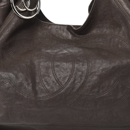 Chanel Distressed Caviar XL Coco Cabas Brown 11 of 11
