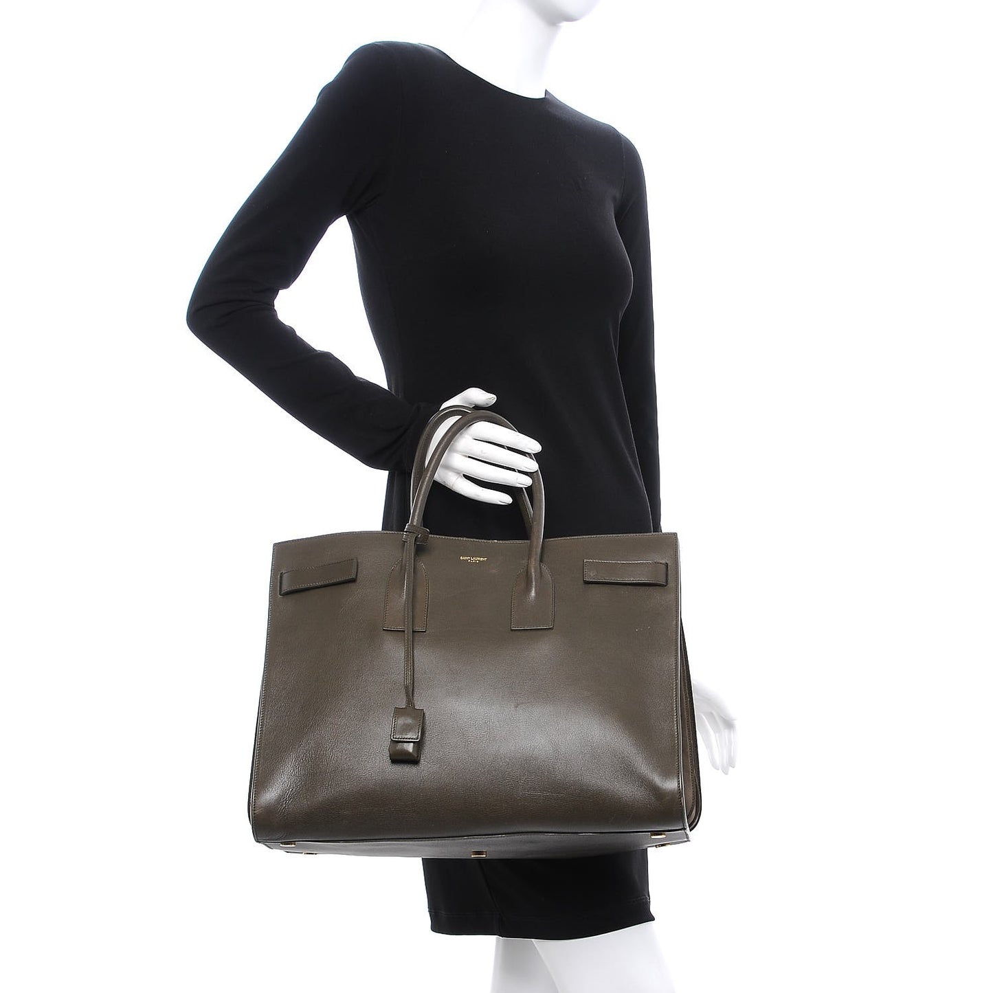 Calfskin Large Sac De Jour Carryall Mousse