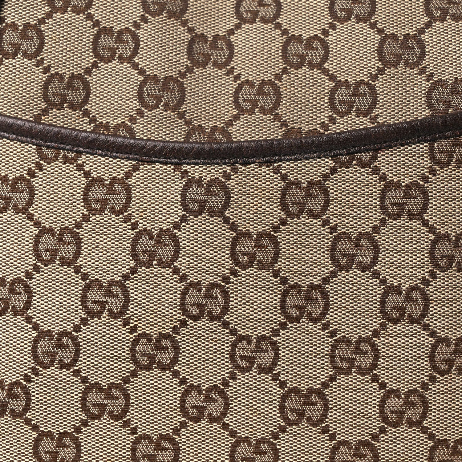 Gucci Monogram Calfskin Perforated Medium Flat Messenger Bag Dark Brown 8 of 17
