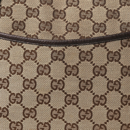 Gucci Monogram Calfskin Perforated Medium Flat Messenger Bag Dark Brown 8 of 17