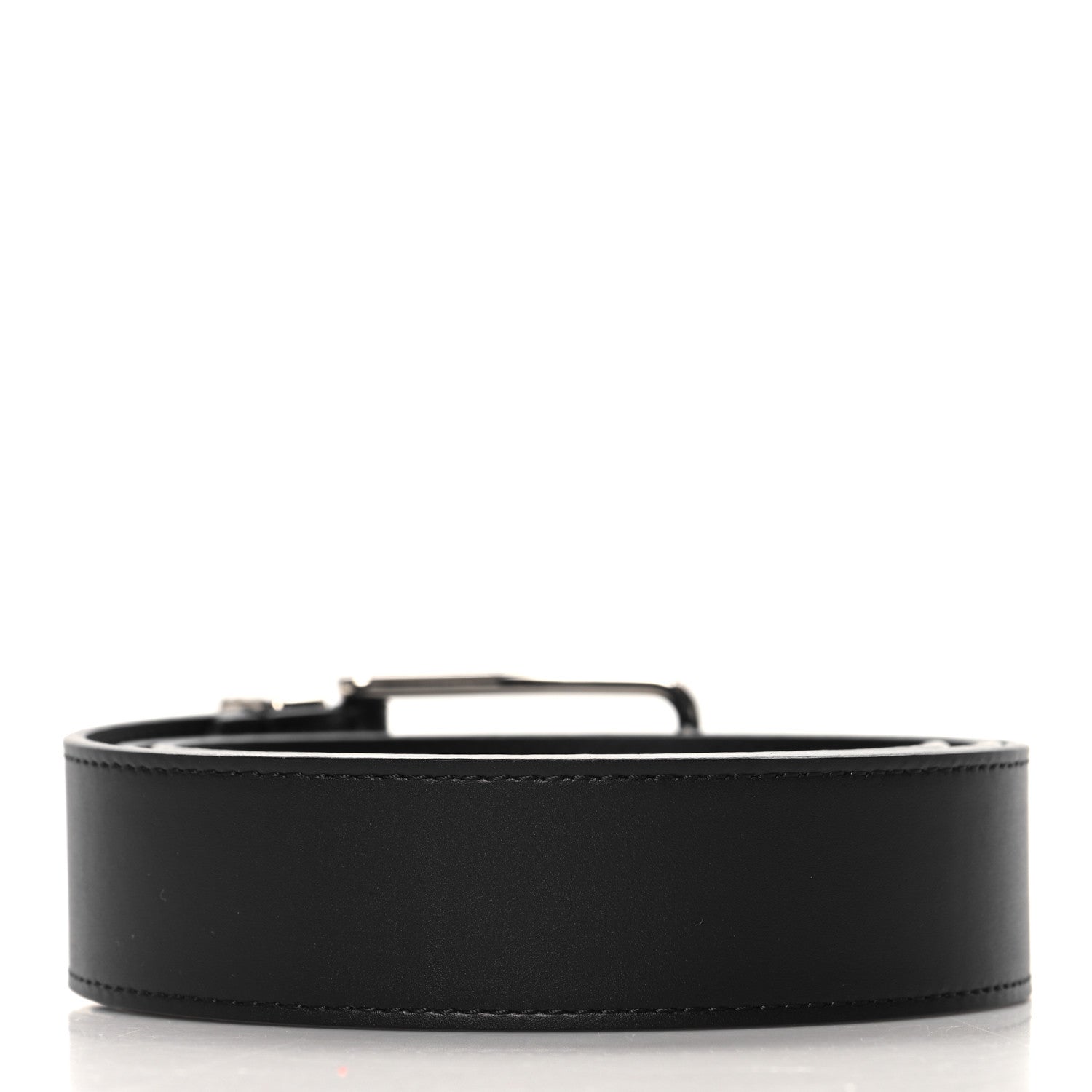 Louis Vuitton Calfskin Pont Neuf Belt 95 38 Black 2 of 6