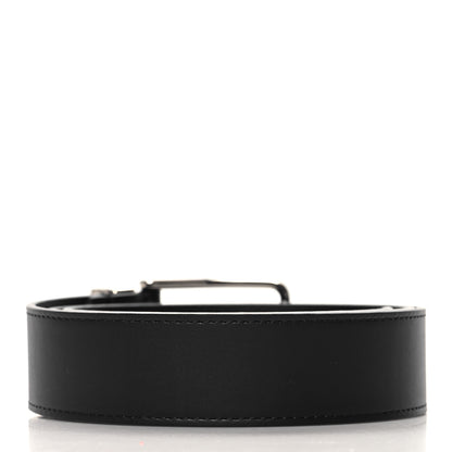 Louis Vuitton Calfskin Pont Neuf Belt 95 38 Black 2 of 6