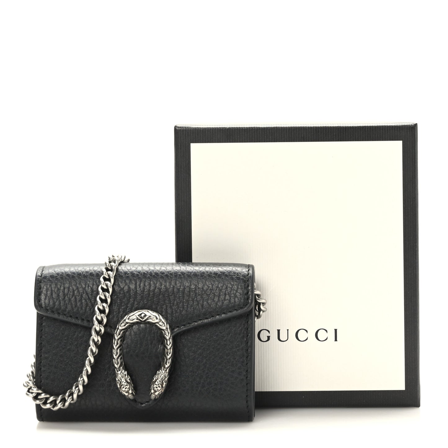 Calfskin Dionysus Coin Purse Black