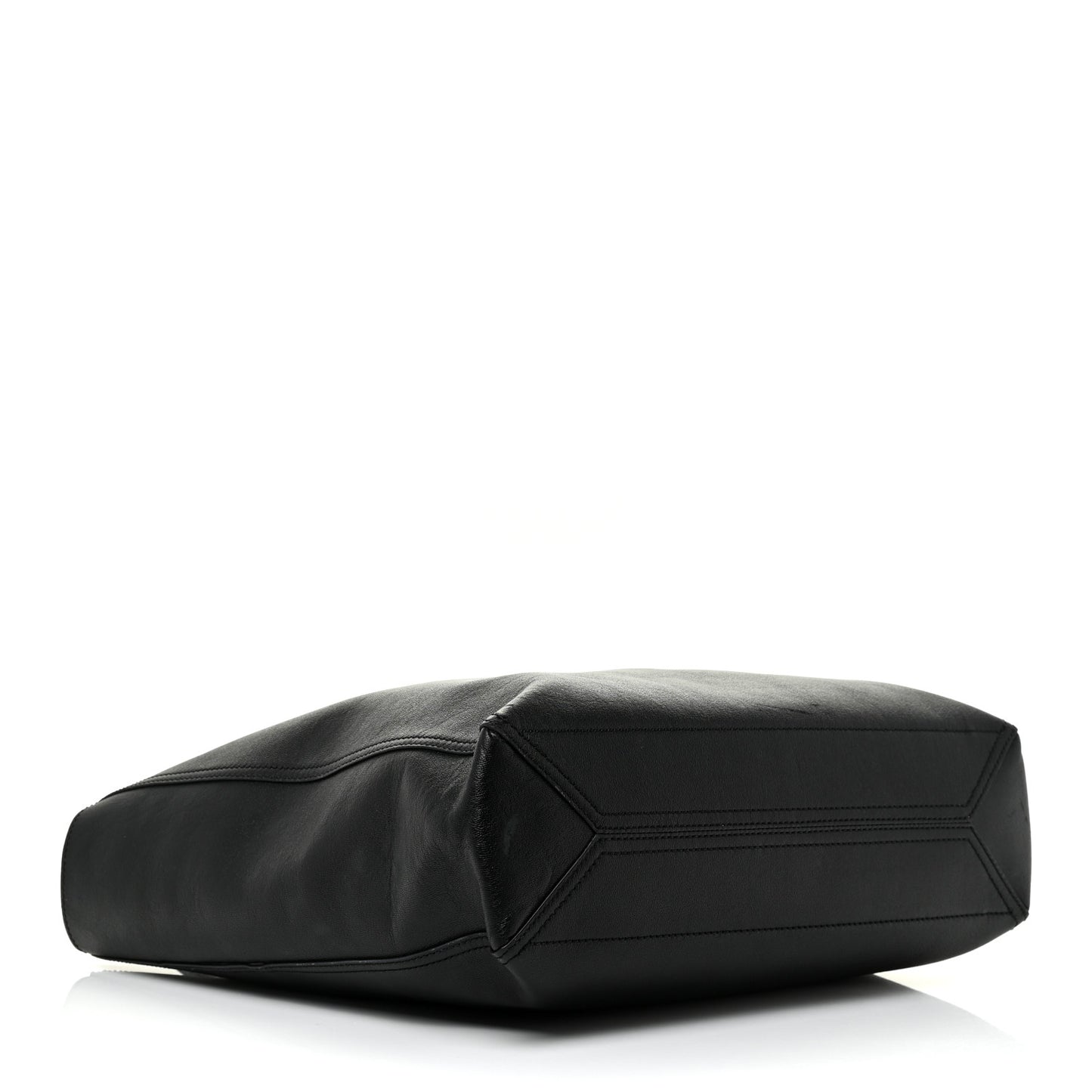 New Sakai Calfskin Lux Medium Dahlia Tote Black