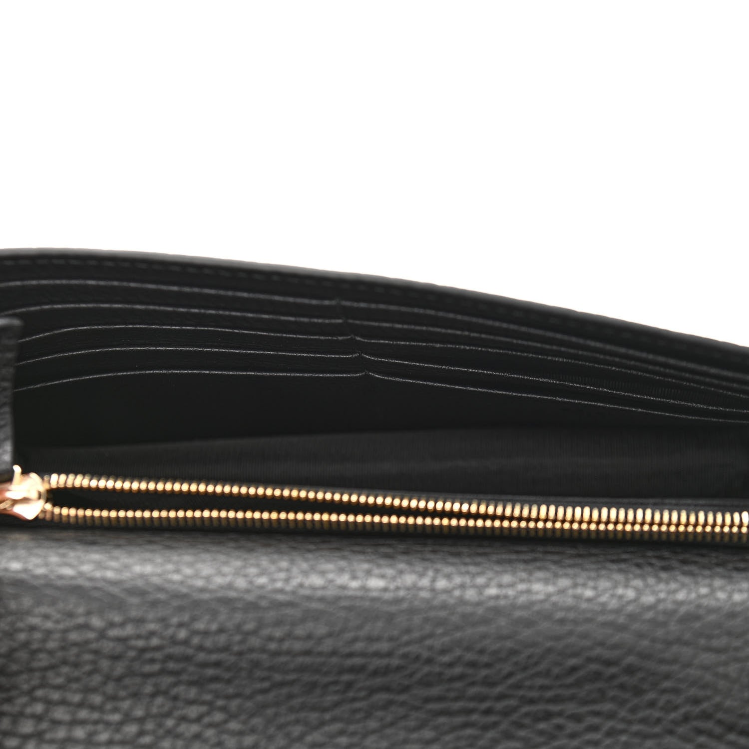 Gucci Dollar Calfskin Medium Betty Chain Wallet Black 5 of 11