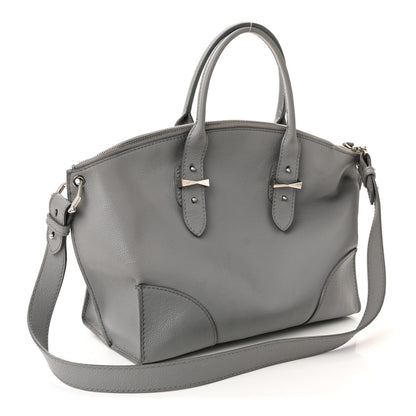 Alexander McQueen Grained Calfskin Medium Legend Satchel Grey Melange 3 of 9
