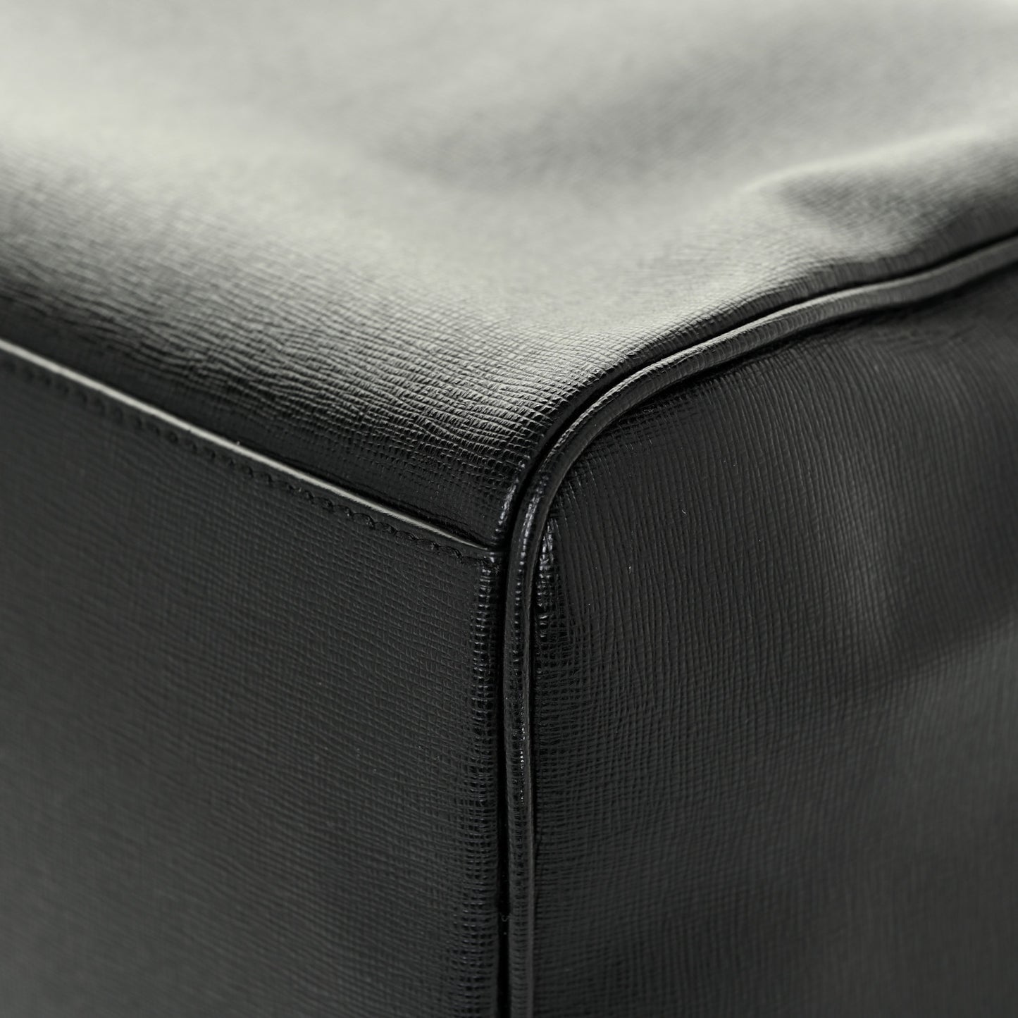 Saffiano Calfskin Palazzo Duffle Bag Black