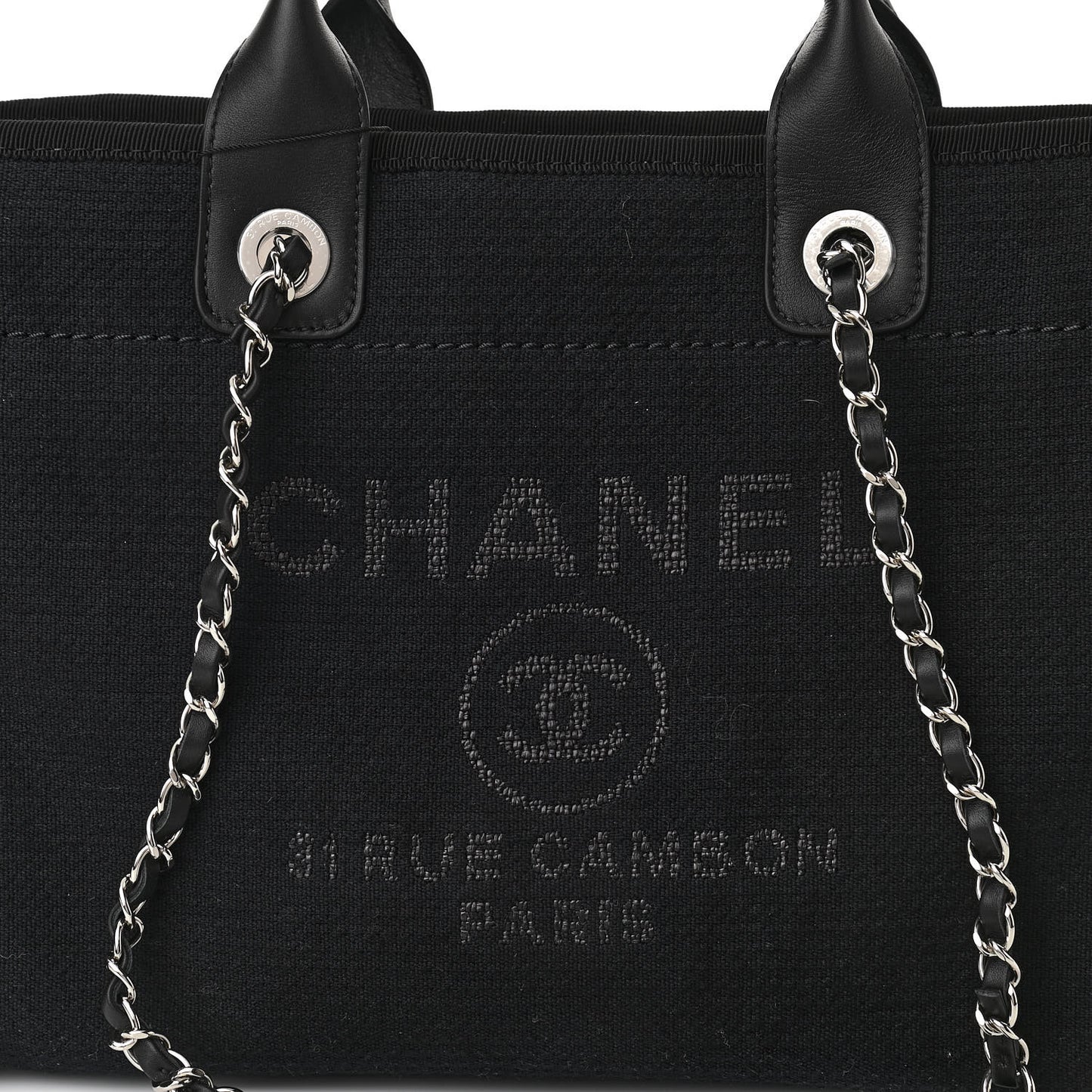 Mixed Fibers Small Deauville Tote Black