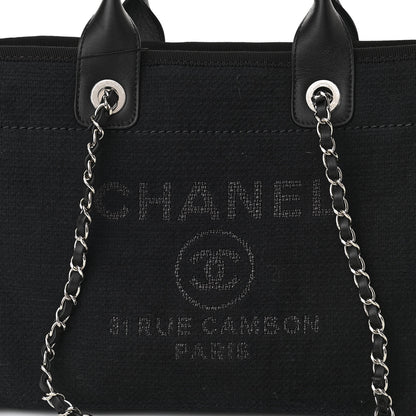 Chanel Mixed Fibers Small Deauville Tote Black 8 of 10