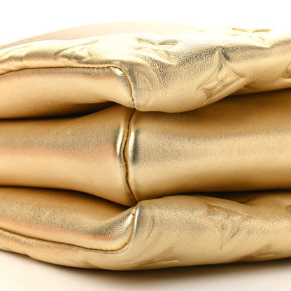 Louis Vuitton Lambskin Embossed Monogram Coussin PM Gold 7 of 8