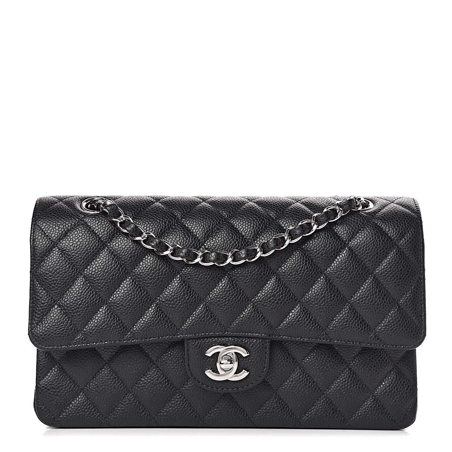 Chanel Caviar Quilted Medium Double Flap Black 1 of 10