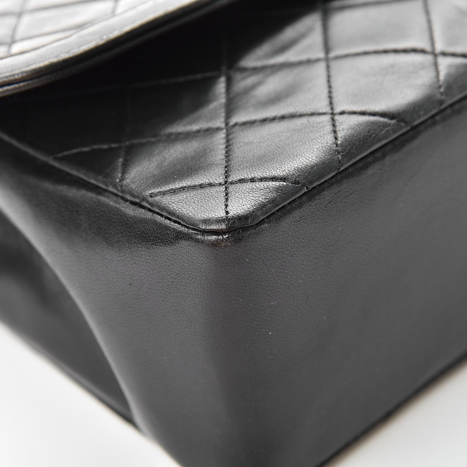 Chanel Lambskin Quilted Medium Single Flap Black 12 of 17