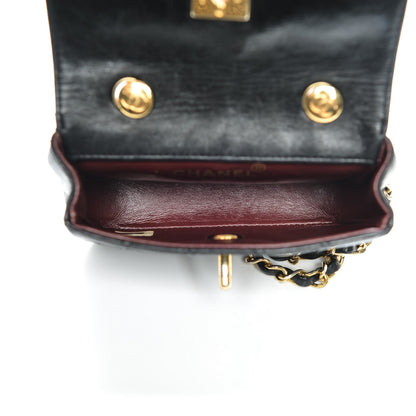 Chanel Lambskin Quilted Mini Flap Black 5 of 7
