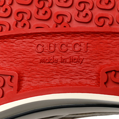 Gucci GG Monogram Mens 1977 Tennis Slip On Sneakers 9.5 Beige Ebony Mystic White 7 of 8