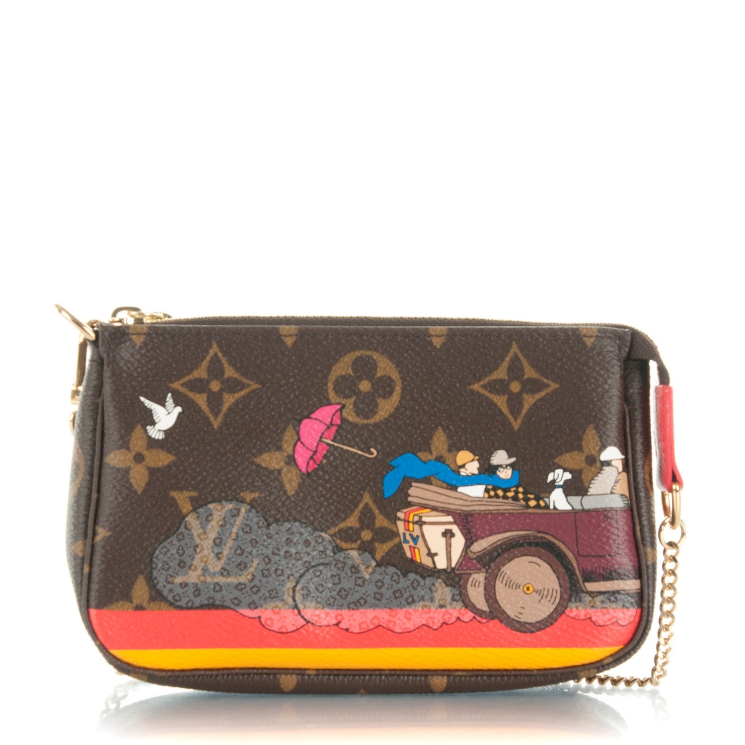 Louis Vuitton Monogram 2015 Christmas Animation Mini Pochette Accessories 1 of 7