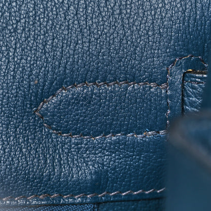 Hermes Togo Birkin 30 Bleu De Malte 23 of 35