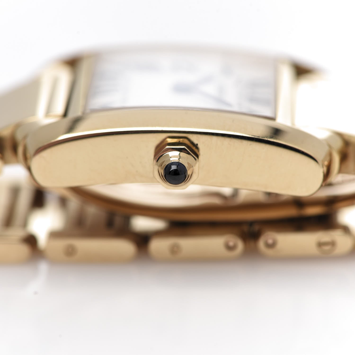 Cartier 18K Yellow Gold 20mm Tank Francaise Quartz Watch 8 of 8