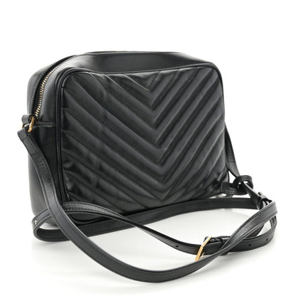 Saint Laurent Calfskin Matelasse Monogram Lou Camera Bag Black 3 of 10