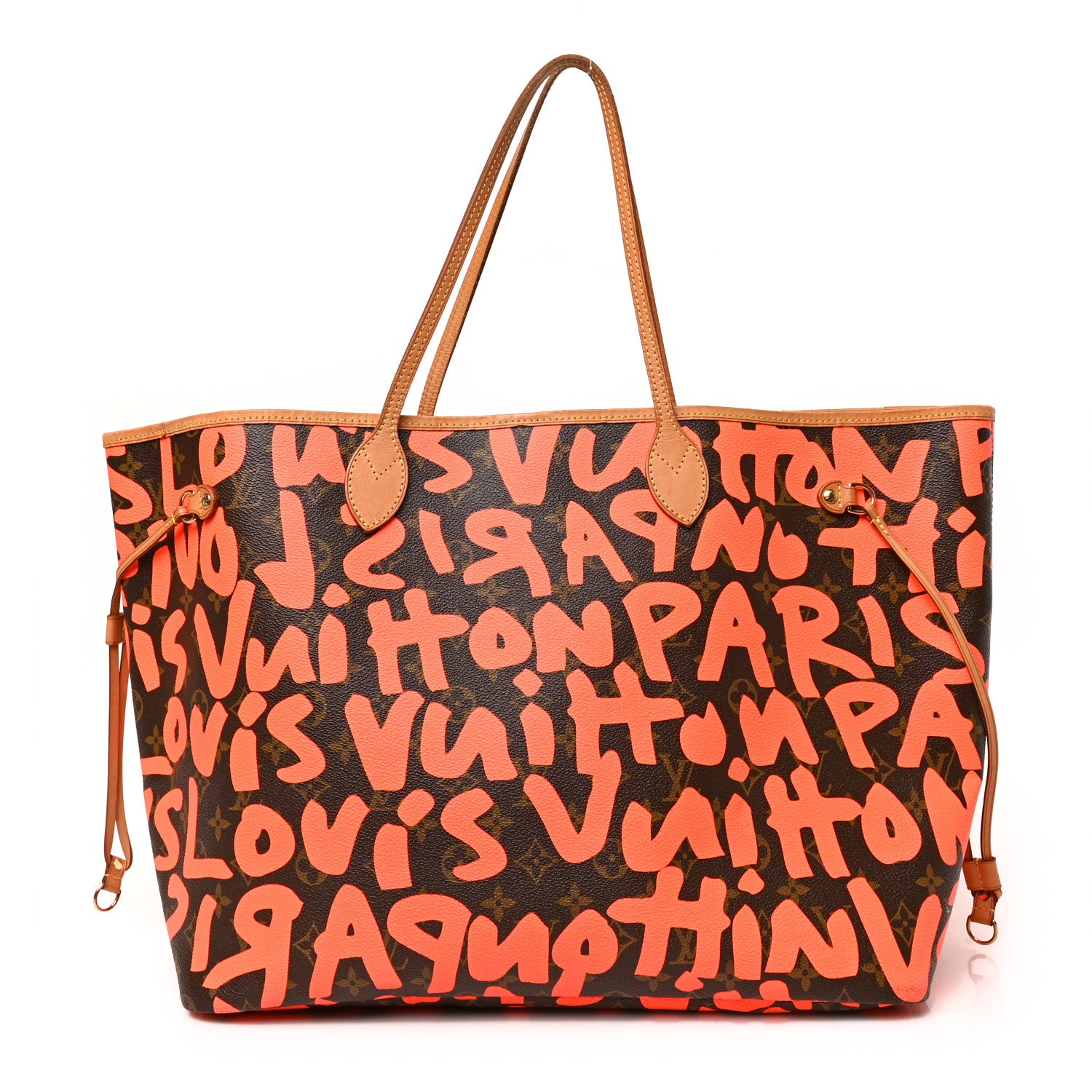 Louis Vuitton Monogram Graffiti Neverfull GM Orange 1 of 8