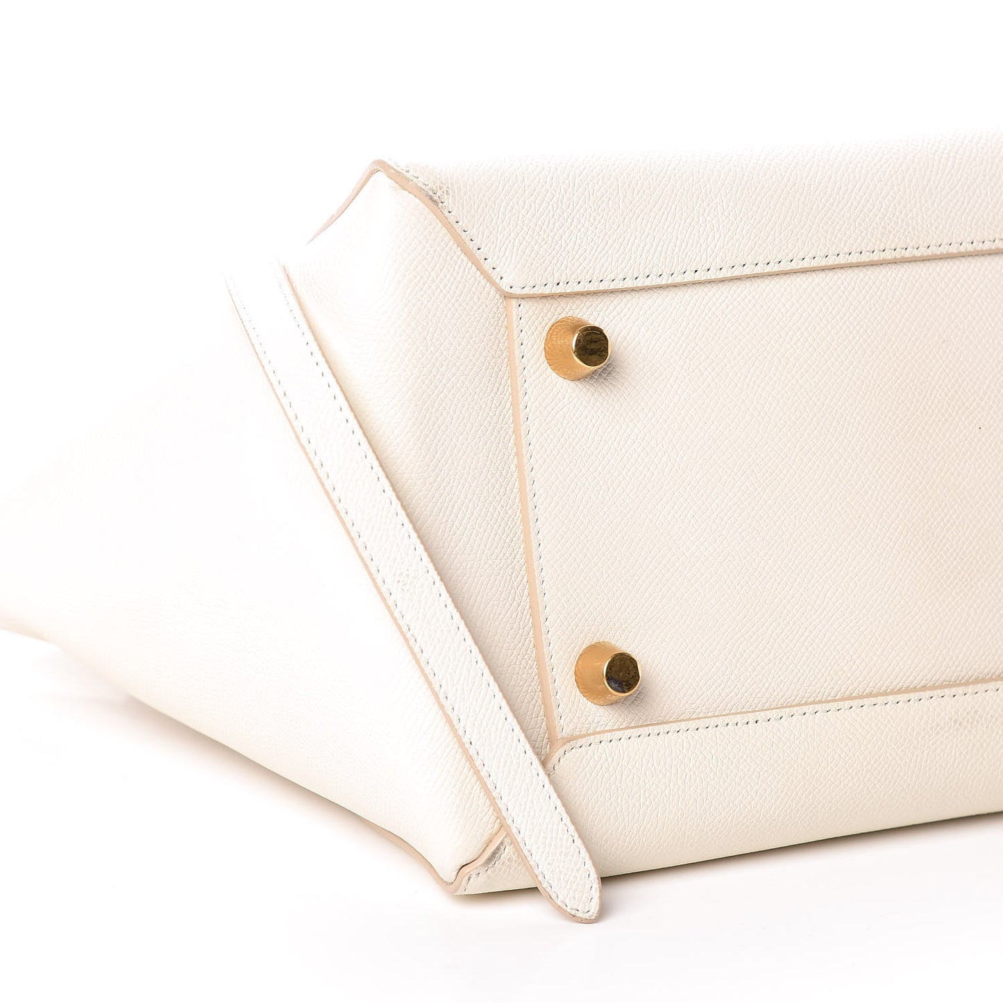 Grained Calfskin Mini Belt Bag White
