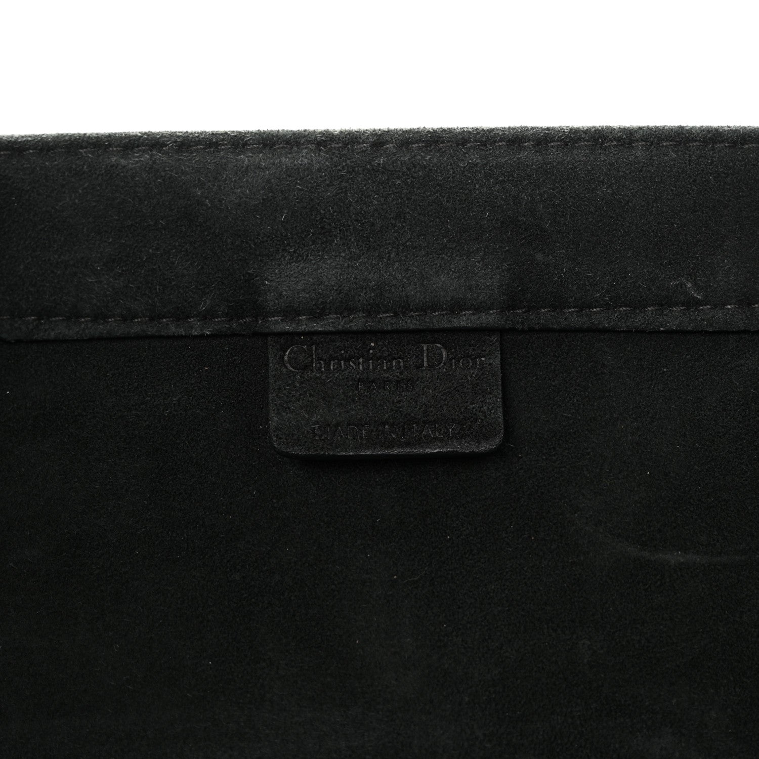 Christian Dior Suede Large Sea Book Tote Black 6 of 14