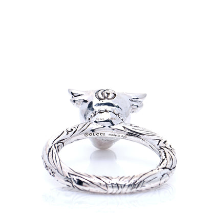 Gucci Sterling Silver Anger Forest Bull's Head Ring 59 8.75 5 of 6