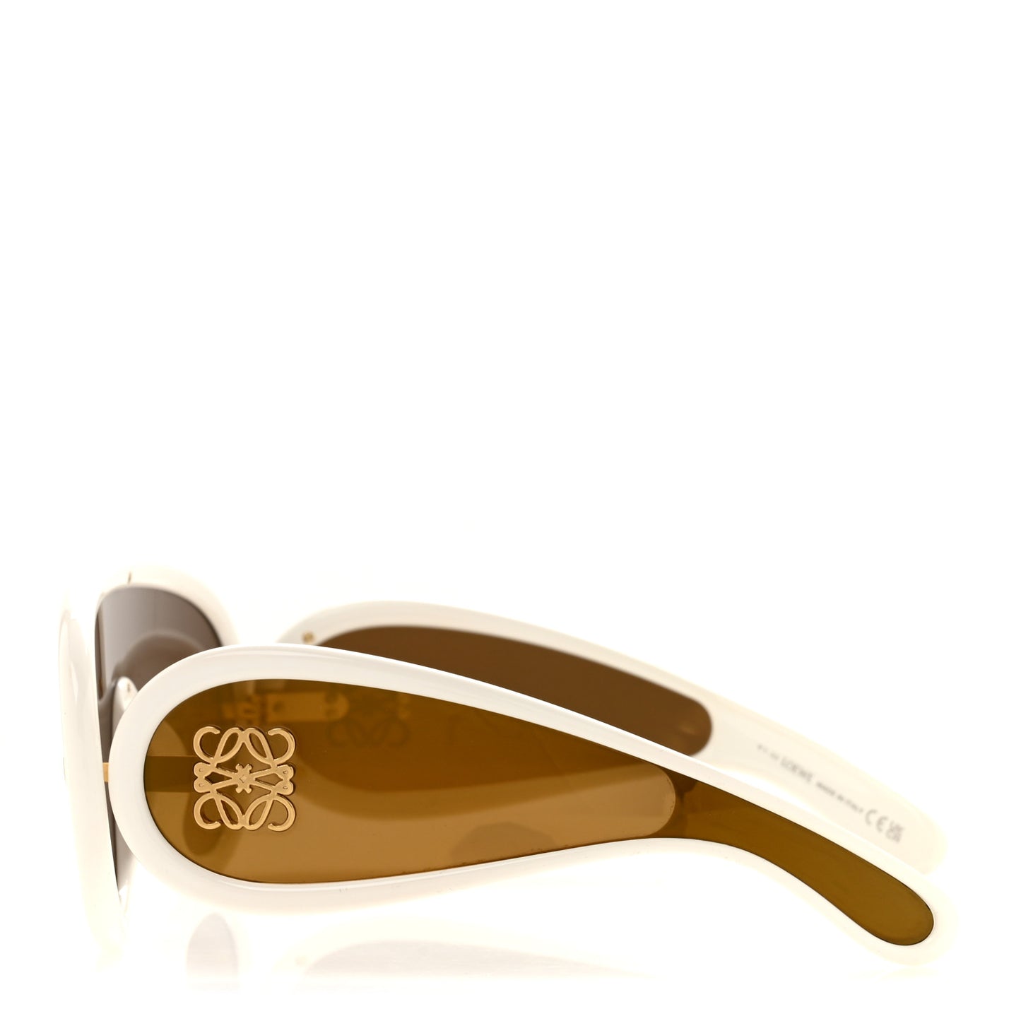 Acetate Anagram Wave Mask Sunglasses LW40108I Ivory