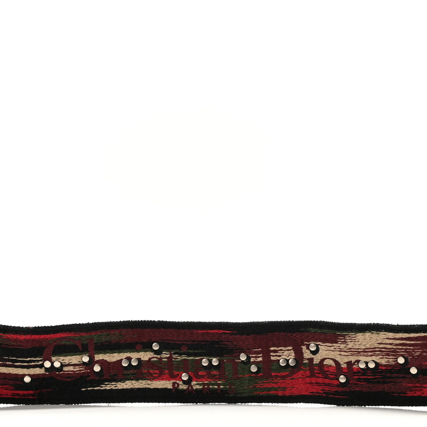 Canvas Embroidered Studded Bohemian Shoulder Strap Red