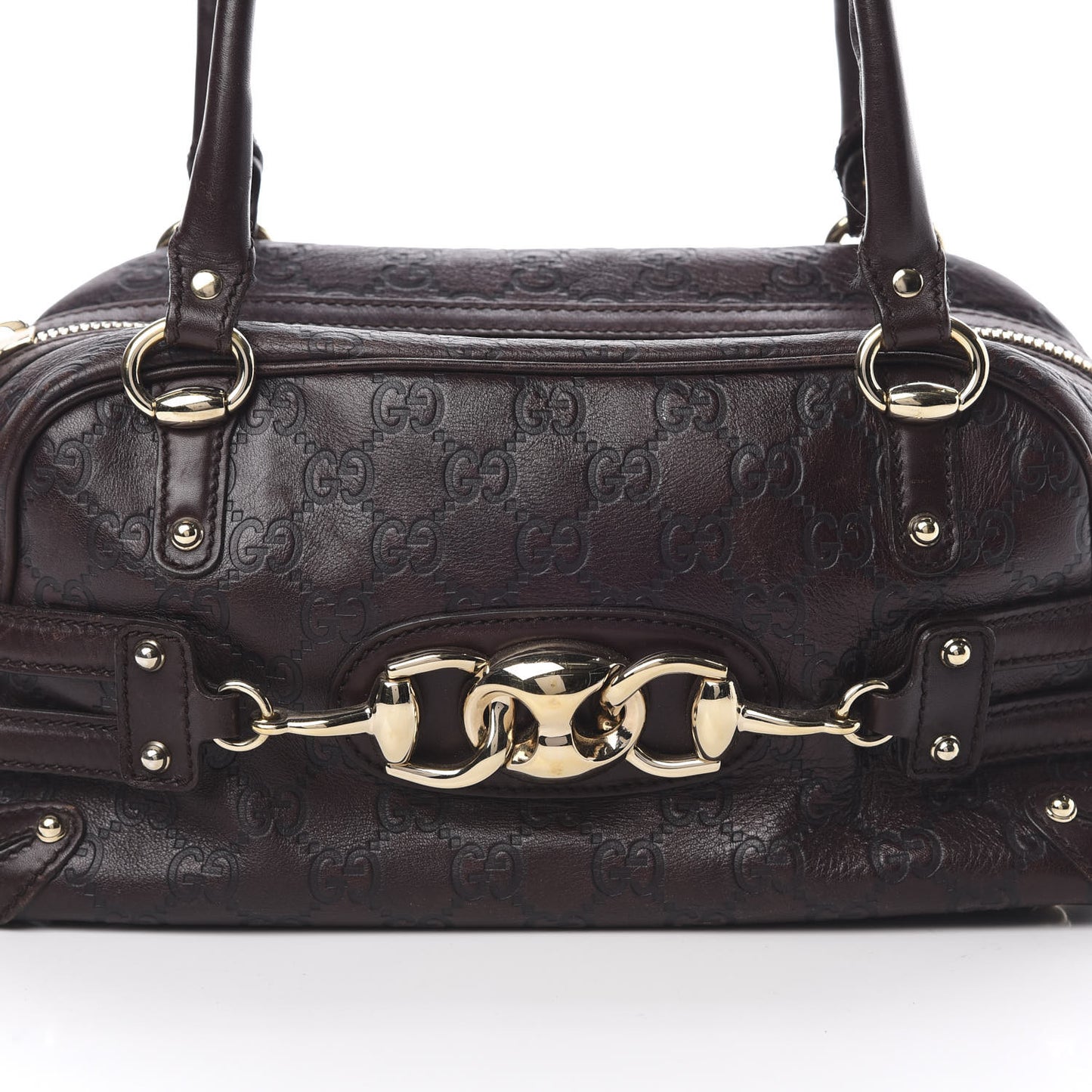 Guccissima Medium Wave Boston Dark Brown