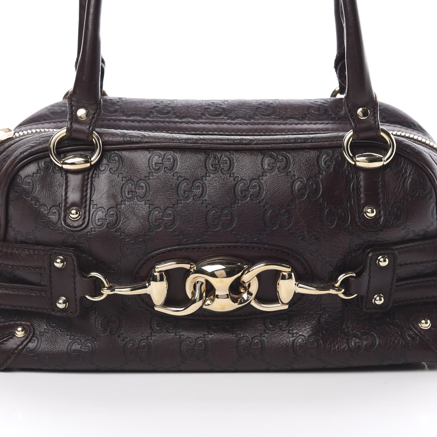 Gucci Guccissima Medium Wave Boston Dark Brown 8 of 17