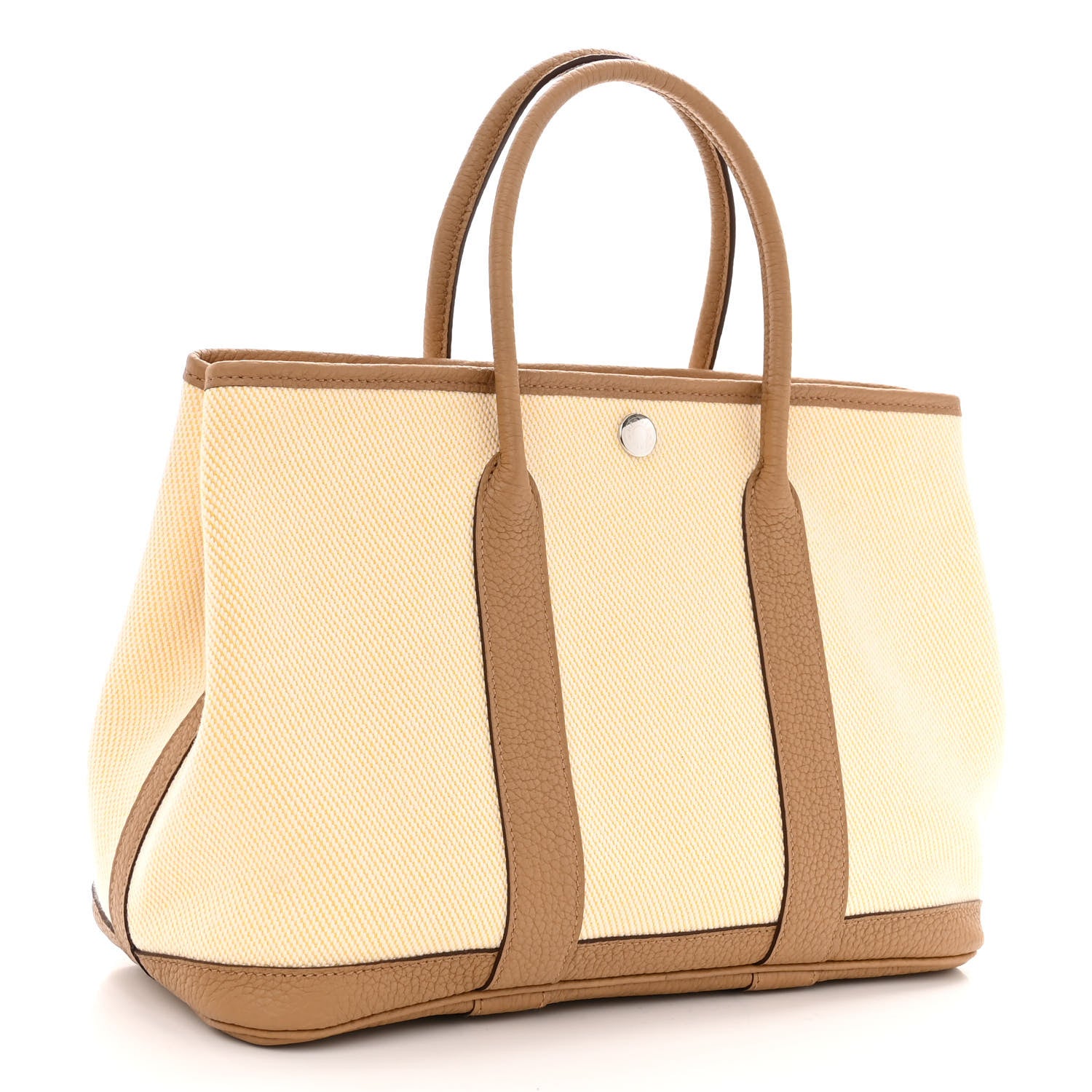 Hermes Twill H Negonda Garden Party 30 TPM Ecru Jaune De Naples Biscuit 3 of 9