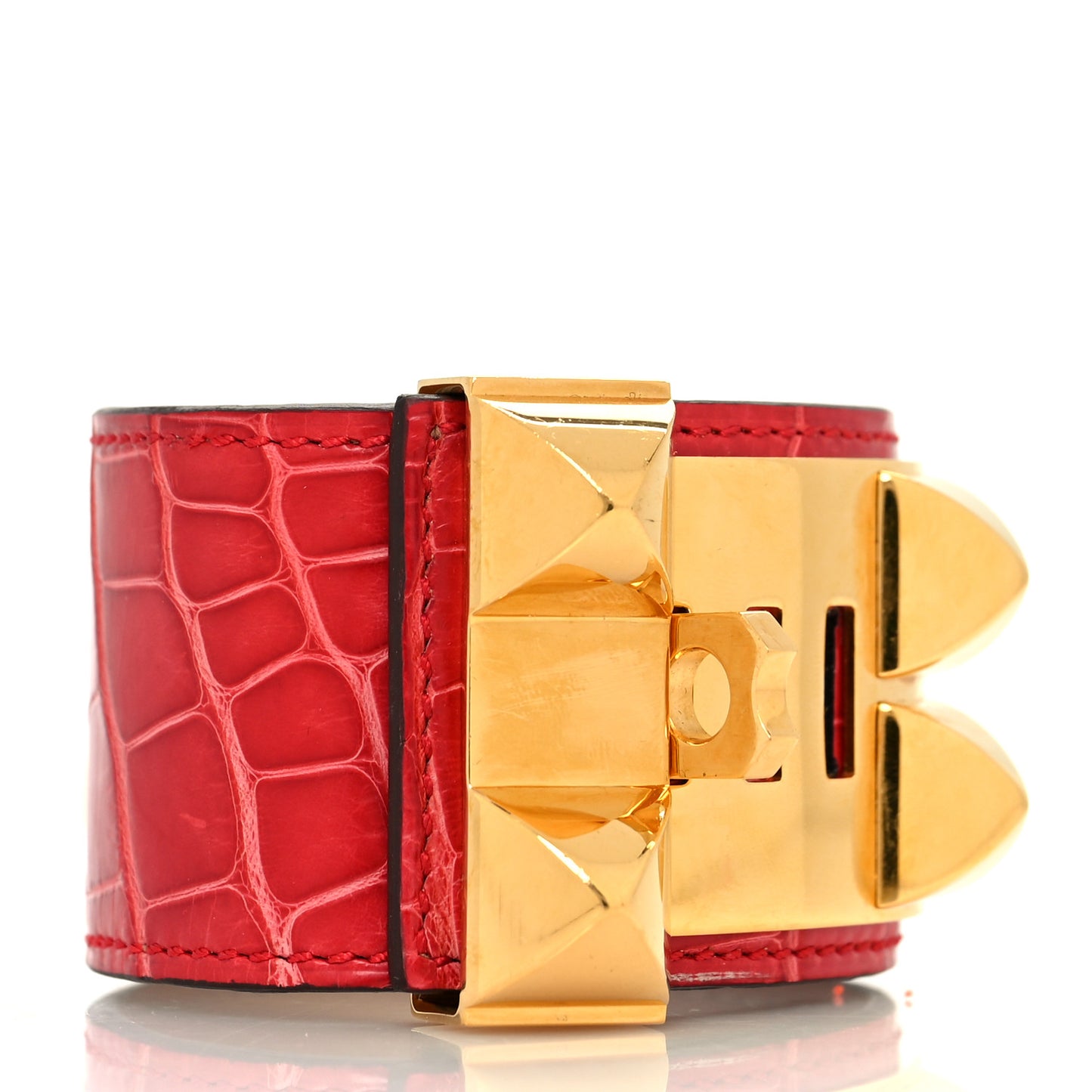 Shiny Alligator Collier De Chien CDC Bracelet T2 Rouge De Coeur