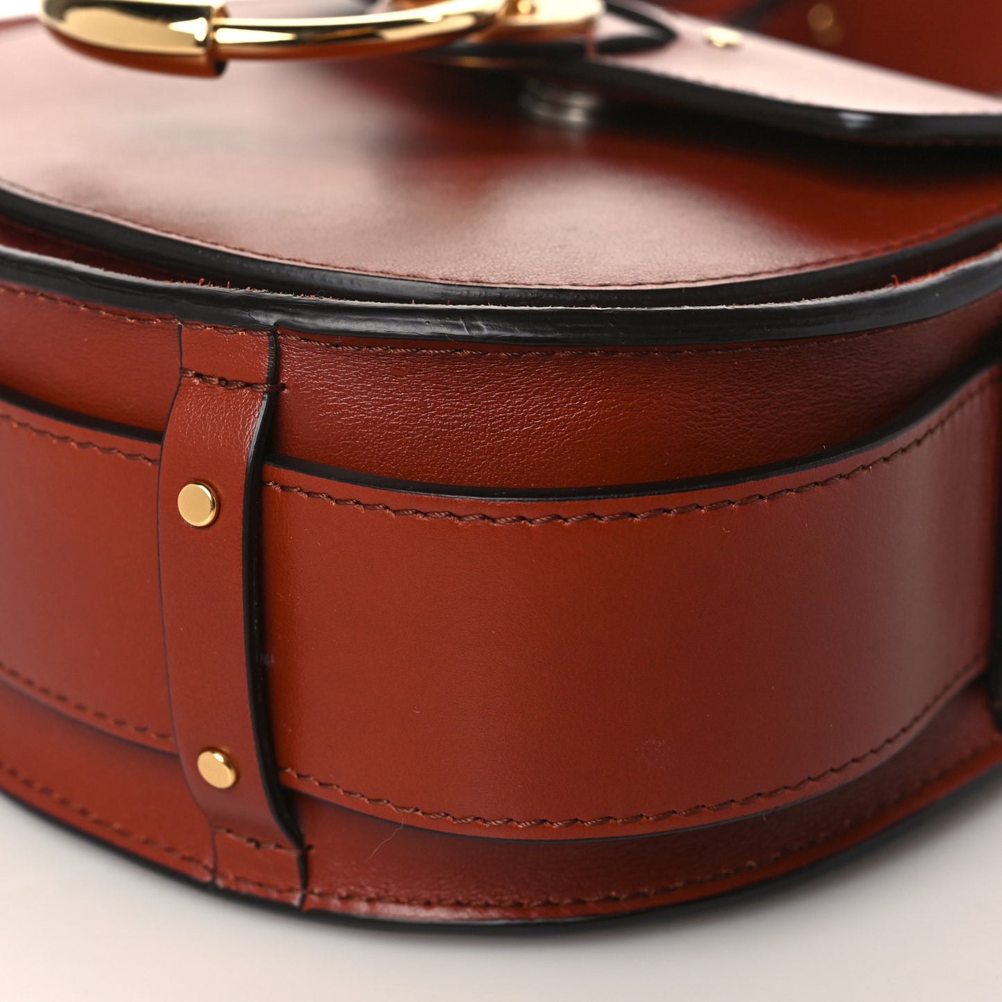 Calfskin Small Tess Bag Sepia Brown