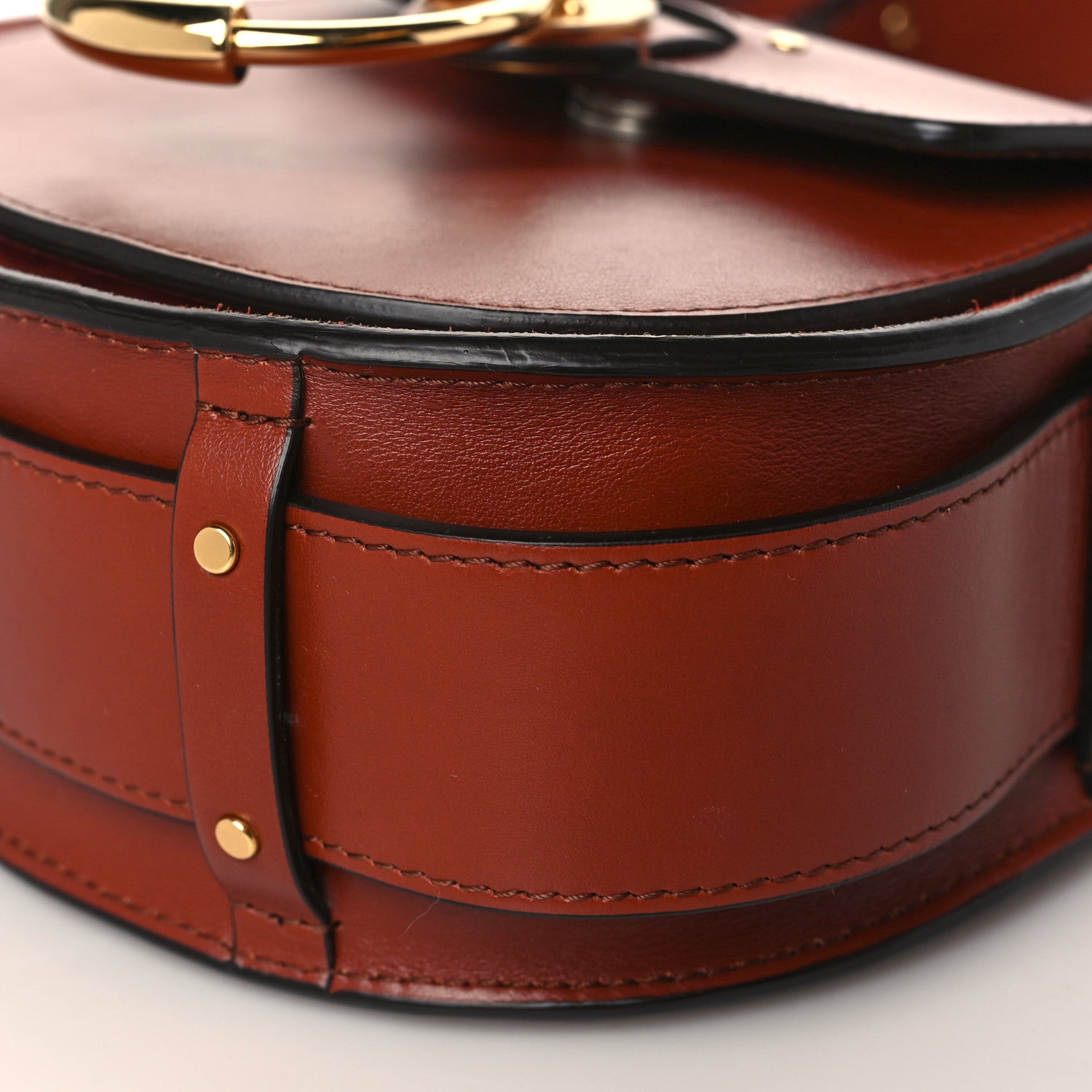 Chloe Calfskin Small Tess Bag Sepia Brown 9 of 10