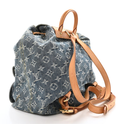 Louis Vuitton Denim Sac a Dos Backpack GM Blue 3 of 9