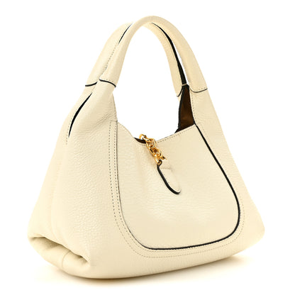 Gucci Grained Calfskin Softbit Medium Shoulder Bag White 3 of 12