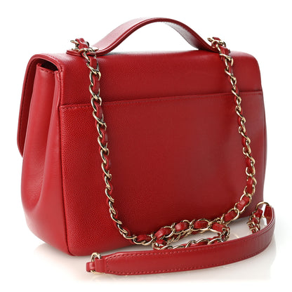 Chanel Caviar Quilted Medium Business Affinity Flap Red 3 of 10