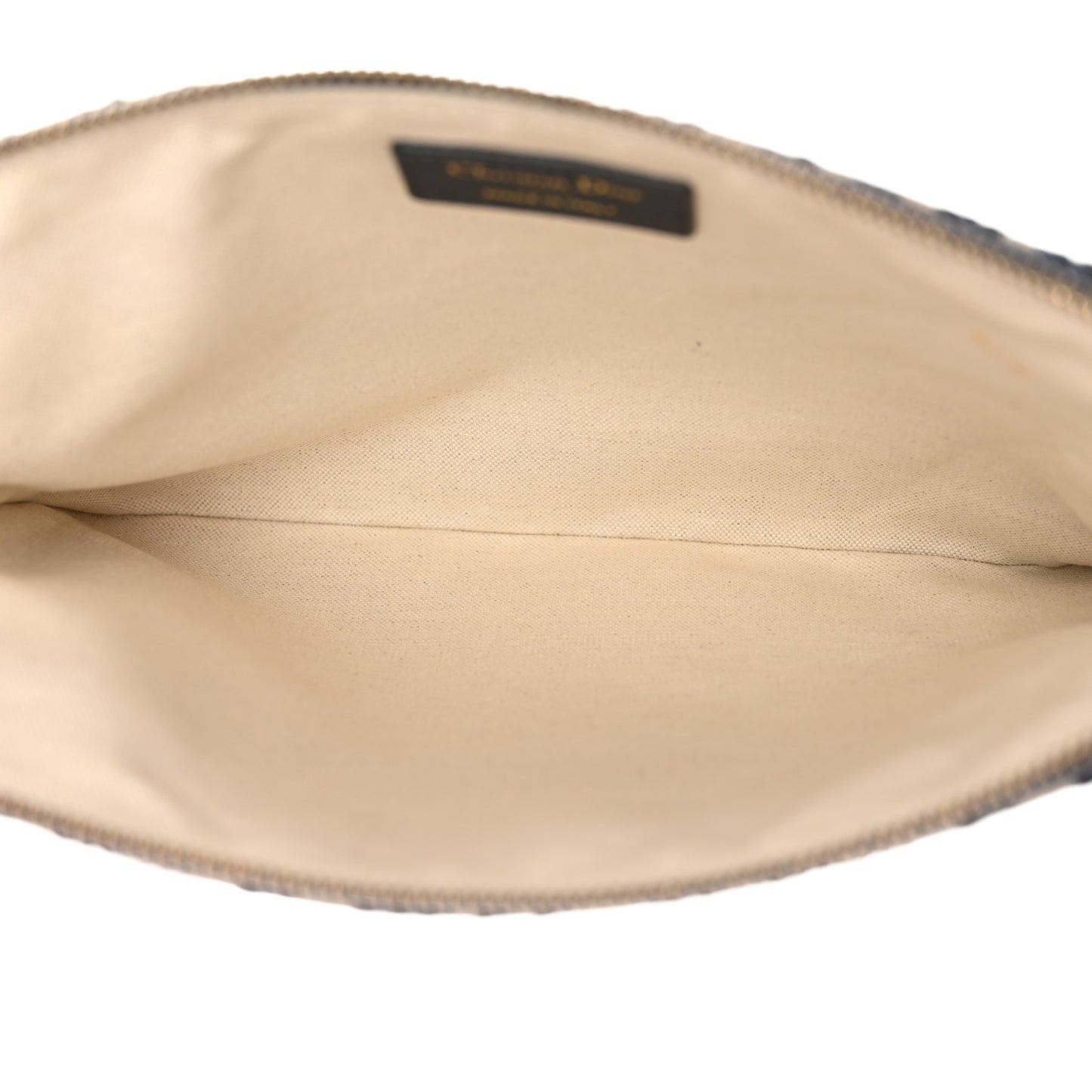 Oblique Pouch Clutch Blue