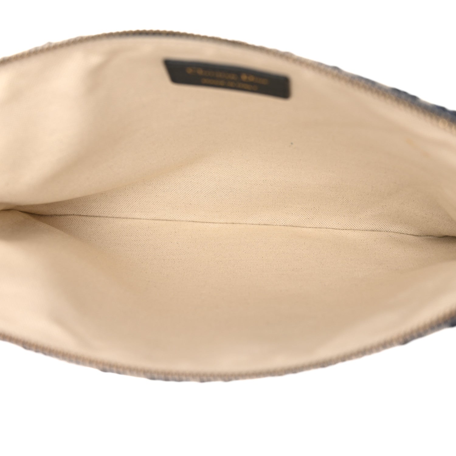 Christian Dior Oblique Pouch Clutch Blue 5 of 8