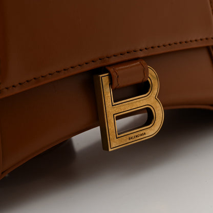 Balenciaga Shiny Box Calfskin Small Hourglass Top Handle Bag Camel 13 of 13